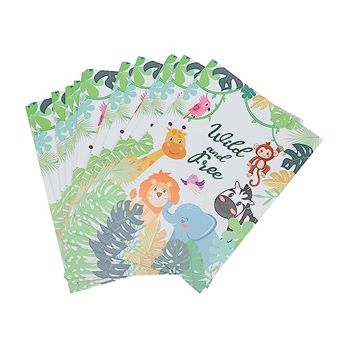 OUNONA 25 Stück Jungle Tier Geburtstags Einladungskarten Dschungeltiere Einladung für Shower und Kindergeburtstagsfeiern für Diy und Persönliche Grüße OUNONA 25 Stück Jungle Tier Geburtstags Einladungskarten Dschungeltiere Einladung für Shower und Kindergeburtstagsfeiern für Diy und Persönliche Grüße von OUNONA
