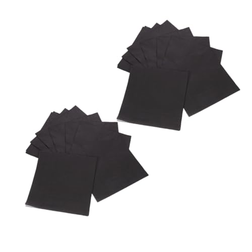 OUNONA 25 Stück Mittagsserviette marineblaue Servietten Papierservietten trinken Urlaub Servietten Papier Servietten für Verlobungsfeiern Holiday Servietten Black von OUNONA