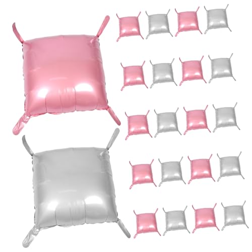 OUNONA 25 Stück Quadratische Folienballonwand: Doppelseitiger Quadratischer Ballonwand-hintergrund – Diy-tunnelbogen-girlande Für Hochzeit, Geburtstag, Babyparty, Jahrestag von OUNONA