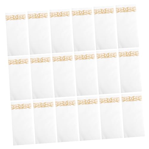 OUNONA 25 Stück Staubfreies Papierserviette Servietten Masse Partei Seidenpapier Tischservietten Gast Brown Bulk Square Servietten Mittagessen Täglich Dekorative Papierservietten Golden von OUNONA