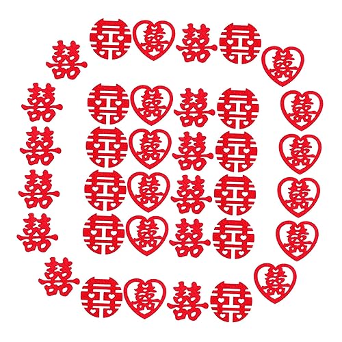 OUNONA 270 Stück Hochzeitsdeko Chinesisches Xi Konfetti Hochzeitsbedarf aus Vliesstoff Tischdekoration für Traditionelle Feierlichkeiten für Hochzeiten und Feste OUNONA 270 Stück Hochzeitsdeko Chinesisches Xi Konfetti Hochzeitsbedarf aus Vliesstoff Tischdekoration für Traditionelle Feierlichkeiten für Hochzeiten und Feste von OUNONA