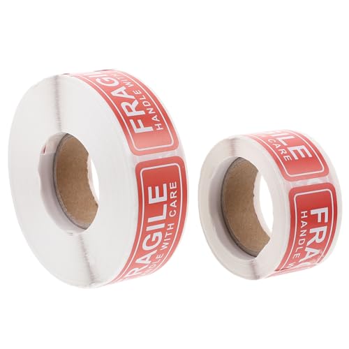 OUNONA 2Rollen Zerbrechliche Aufkleber Selbstklebende Etiketten für Versand Verpackung Langlebig Stark Haftend für Fragile Sendungen OUNONA 2Rollen Zerbrechliche Aufkleber Selbstklebende Etiketten für Versand Verpackung Langlebig Stark Haftend für Fragile Sendungen von OUNONA