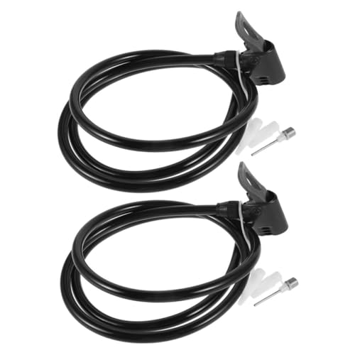 OUNONA 2Stücke Fahrradpumpe Adapter Teiliges für Presta und Autoventile Tragbar für Effizientes Aufpumpen von Fahrradreifen Sportbällen und Frostbeständige Schläuche von OUNONA