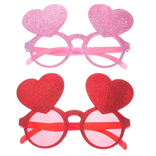 OUNONA 2Stücke Herzform Partybrille Lustige Brille für Junggesellinnenabschiede Fotorequisiten und Feiern Leichtes Design für Unvergessliche OUNONA 2Stücke Herzform Partybrille Lustige Brille für Junggesellinnenabschiede Fotorequisiten und Feiern Leichtes Design für Unvergessliche von OUNONA