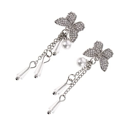 OUNONA 2Stücke Schmetterling Nagelkette aus Metall mit Glänzende Maniküre Anhänger für DIY Nagelkunst Festivals Hochzeiten und Nail Art Dekoration OUNONA 2Stücke Schmetterling Nagelkette aus Metall mit Glänzende Maniküre Anhänger für DIY Nagelkunst Festivals Hochzeiten und Nail Art Dekoration von OUNONA