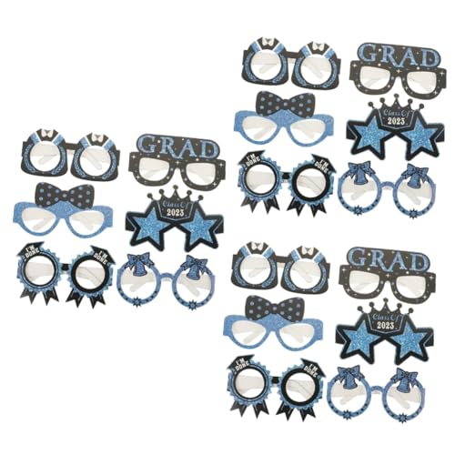 OUNONA 3 Sätze Abschlussbrille Dekoration Foto Party Trendy Verkaufsstand Dekorationen Abschluss Requisiten Brillengestell Dekoration Lustige Brille Papier 12 Stück * 3 OUNONA 3 Sätze Abschlussbrille Dekoration Foto Party Trendy Verkaufsstand Dekorationen Abschluss Requisiten Brillengestell Dekoration Lustige Brille Papier 12 Stück * 3 von OUNONA