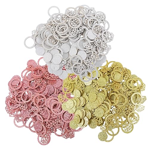 OUNONA 3 Sätze Dekoratives Konfetti Teiliges und Roségold für Hochzeiten Geburtstagsfeiern und Festliche Anlässe Vielseitige Tischdekoration und Diy Projekte OUNONA 3 Sätze Dekoratives Konfetti Teiliges und Roségold für Hochzeiten Geburtstagsfeiern und Festliche Anlässe Vielseitige Tischdekoration und Diy Projekte von OUNONA