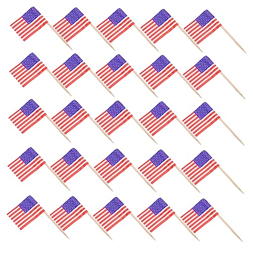 OUNONA 3 Sätze Papierkuchenflagge Kuchendekorationen Für Geburtstagsfeiern Uns Zahnstocherfahnen Amerikanische Flagge Flaggen-cupcake-picks Cupcake - Holz 200 Stück * 3 OUNONA 3 Sätze Papierkuchenflagge Kuchendekorationen Für Geburtstagsfeiern Uns Zahnstocherfahnen Amerikanische Flagge Flaggen-cupcake-picks Cupcake - Holz 200 Stück * 3 von OUNONA
