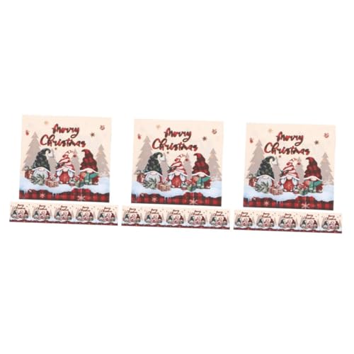OUNONA 3 Sätze Papierserviette Servietten Für Weihnachten Cartoon-muster-servietten Servietten Bedrucken Servietten Für Küchenrestaurants Weihnachtliche Tischdekorationen 20 Stück * 3 OUNONA 3 Sätze Papierserviette Servietten Für Weihnachten Cartoon-muster-servietten Servietten Bedrucken Servietten Für Küchenrestaurants Weihnachtliche Tischdekorationen 20 Stück * 3 von OUNONA