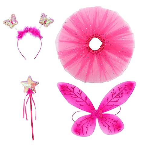OUNONA 3 Sätze Schmetterlingsflügel eingestellt Feenkostüm, Feenflügel Ballettröckchen Feenflügel Schmetterlings-Outfit für Mädchen schmetterling verkleiden Stoff OUNONA 3 Sätze Schmetterlingsflügel eingestellt Feenkostüm, Feenflügel Ballettröckchen Feenflügel Schmetterlings-Outfit für Mädchen schmetterling verkleiden Stoff von OUNONA