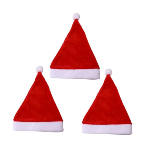 OUNONA 3 Stk. Teiliges Weihnachtsmütze aus Kurzflorigem Plüsch Weihnachtliche Partyhaube für Festliches Haaraccessoire für Weihnachten Karneval Silvesterfeier OUNONA 3 Stk. Teiliges Weihnachtsmütze aus Kurzflorigem Plüsch Weihnachtliche Partyhaube für Festliches Haaraccessoire für Weihnachten Karneval Silvesterfeier von OUNONA