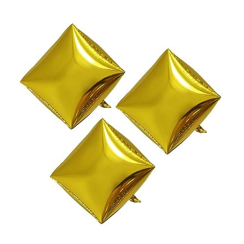 OUNONA 3 Stück Aluminium Folienballon Gold für Hochzeiten Geburtstagsfeiern und Festivals Einzigartige Deko für Besondere Anlässe von OUNONA