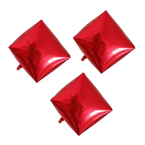 OUNONA 3 Stück Aluminium Folienballons Rot Hochzeits und Partydekoration für Geburtstagsfeiern und Festivals OUNONA 3 Stück Aluminium Folienballons Rot Hochzeits und Partydekoration für Geburtstagsfeiern und Festivals von OUNONA