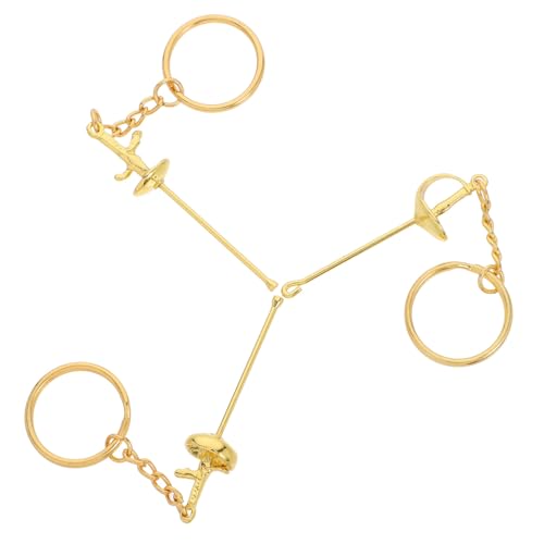 OUNONA 3 Stück Fechten Schlüsselanhänger Schlüsselbund coole Schlüsselanhänger Metall Golden OUNONA 3 Stück Fechten Schlüsselanhänger Schlüsselbund coole Schlüsselanhänger Metall Golden von OUNONA