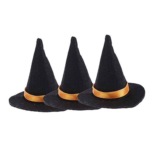 OUNONA 3 Stück Mini Hexenhüte aus Filz Halloween Party Deko Flaschenhut Weinflaschenverschluss DIY Bastelset Schwarz Kompakt Vielseitig für Fest Tischdekoration OUNONA 3 Stück Mini Hexenhüte aus Filz Halloween Party Deko Flaschenhut Weinflaschenverschluss DIY Bastelset Schwarz Kompakt Vielseitig für Fest Tischdekoration von OUNONA