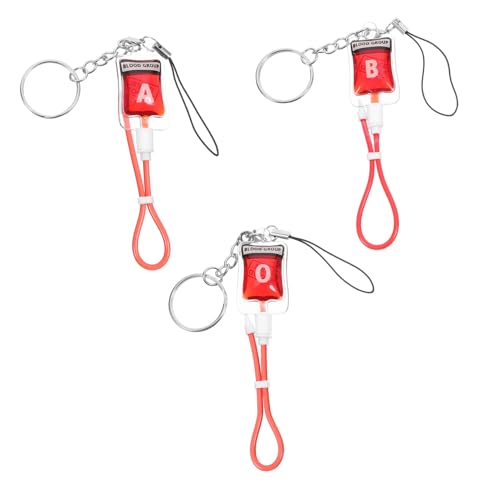OUNONA 3 Stück Schlüsselanhänger Blutiges Accessoire Halloween Party Geldbörsen Halloween Taschen Schlüsselanhänger Zombie Halter Taschen Schlüsselanhänger Zubehör von OUNONA