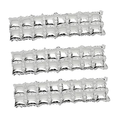 OUNONA 3 Stück Teiliges Aluminiumfolie Balloon Hintergrund Wanddeko für Geburtstagsfeiern und Farbenfrohe Dekoration für Partys für Fotos und Feste von OUNONA