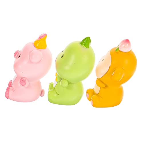 OUNONA 3 Stück Teiliges Cartoon Tier Cake Topper Niedliche Figuren für Torten Dekorationen für Geburtstagsfeiern Kindergeburtstage und OUNONA 3 Stück Teiliges Cartoon Tier Cake Topper Niedliche Figuren für Torten Dekorationen für Geburtstagsfeiern Kindergeburtstage und von OUNONA