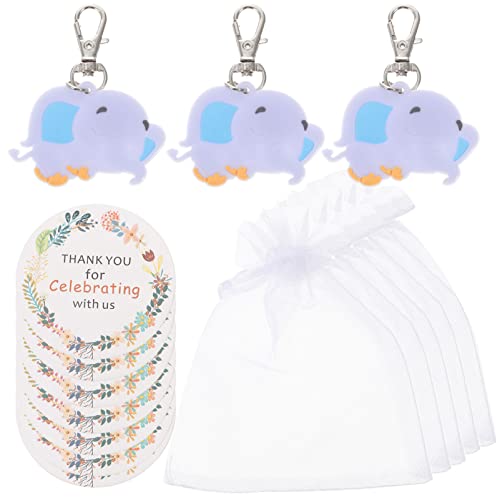 OUNONA 30 Sätze Shower Party Favor Set Elefant Schlüsselanhänger mit Dankesanhängern und Beuteln Blau für Babyparty Ihrer Gäste OUNONA 30 Sätze Shower Party Favor Set Elefant Schlüsselanhänger mit Dankesanhängern und Beuteln Blau für Babyparty Ihrer Gäste von OUNONA