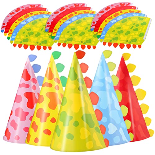 OUNONA 30 Stück Kindergeburtstagshüte Dinosaurier Thema Bunte Partyhüte für Jungen und Mädchen Elastische Schnur Zubehör für Geburtstagsfeiern und Feste OUNONA 30 Stück Kindergeburtstagshüte Dinosaurier Thema Bunte Partyhüte für Jungen und Mädchen Elastische Schnur Zubehör für Geburtstagsfeiern und Feste von OUNONA