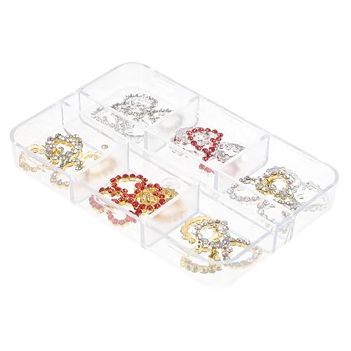OUNONA 30 Stück Teiliges Herzförmiges Nagel Schmuck mit Glitzersteinen Leichtes Nail Art Zubehör für DIY Maniküre Strasssteine Nägel Dekoration für Valentinstag und Geburtstag OUNONA 30 Stück Teiliges Herzförmiges Nagel Schmuck mit Glitzersteinen Leichtes Nail Art Zubehör für DIY Maniküre Strasssteine Nägel Dekoration für Valentinstag und Geburtstag von OUNONA