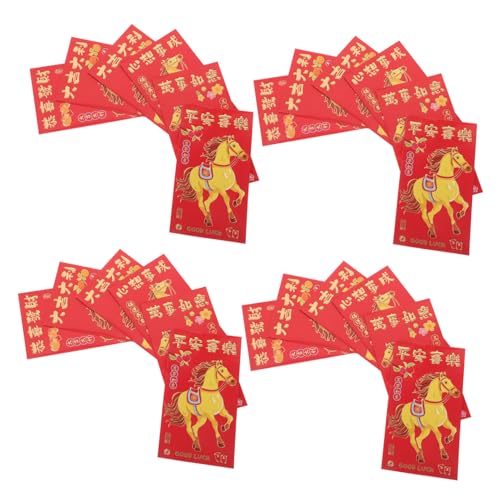 OUNONA 300 Stk. Kreative Chinesische Neujahrs Rotumschläge Jahr Des Pferdes Stabile Papierumschläge für Geldgeschenke Frühlingsfest Dekoration Vielseitig für Familienfeiern und OUNONA 300 Stk. Kreative Chinesische Neujahrs Rotumschläge Jahr Des Pferdes Stabile Papierumschläge für Geldgeschenke Frühlingsfest Dekoration Vielseitig für Familienfeiern und von OUNONA