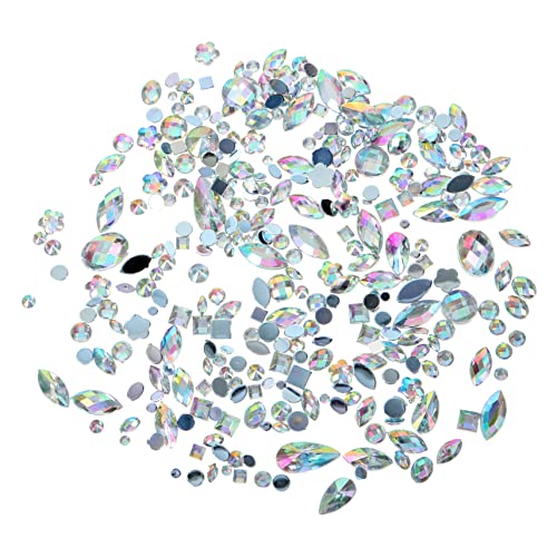 OUNONA 300 Stück Flachrücken Strasssteine für Nageldesign und Bastelprojekte Glitzernde Acrylsteine Weiß Ab für DIY Maniküre und Kreative Dekorationen OUNONA 300 Stück Flachrücken Strasssteine für Nageldesign und Bastelprojekte Glitzernde Acrylsteine Weiß Ab für DIY Maniküre und Kreative Dekorationen von OUNONA