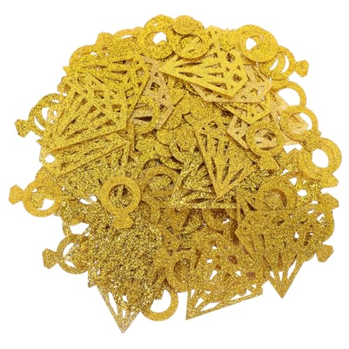 OUNONA 300 Stück Glitzerndes Papier Konfetti Form von Ringen und Party Dekoration für Feiern Jubiläen und Geburtstagsfeste OUNONA 300 Stück Glitzerndes Papier Konfetti Form von Ringen und Party Dekoration für Feiern Jubiläen und Geburtstagsfeste von OUNONA