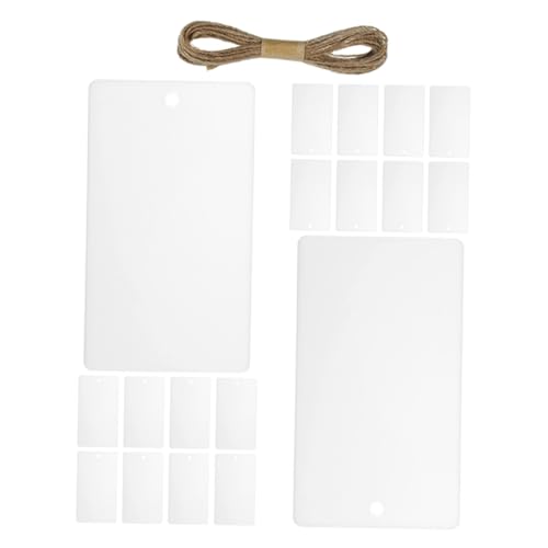 OUNONA 32 Stück Tag -Speicherbox Namensschilder für Taschen Papieretiketten mit verstärktem Loch Etikettenetikett aus Papierkarte druckbare Tags Schmuck Tags Acryl Weiß OUNONA 32 Stück Tag -Speicherbox Namensschilder für Taschen Papieretiketten mit verstärktem Loch Etikettenetikett aus Papierkarte druckbare Tags Schmuck Tags Acryl Weiß von OUNONA