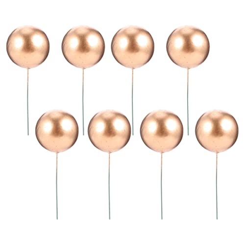 OUNONA 36 Stück Dekorative Bälle für Torten und Cupcakes Goldene Schaumstoffkugeln als Tortendekoration und Partyzubehör für Geburtstagsfeiern und Jubiläen OUNONA 36 Stück Dekorative Bälle für Torten und Cupcakes Goldene Schaumstoffkugeln als Tortendekoration und Partyzubehör für Geburtstagsfeiern und Jubiläen von OUNONA