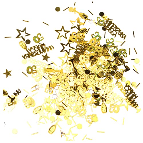 OUNONA 3Er-Packungen Konfetti Glitzer für Hochzeitstag Dekorative Pailletten für Jubiläumsfeiern Tischdeko Einladungen Happy Anniversary Design OUNONA 3Er-Packungen Konfetti Glitzer für Hochzeitstag Dekorative Pailletten für Jubiläumsfeiern Tischdeko Einladungen Happy Anniversary Design von OUNONA