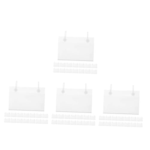 OUNONA 4 Sätze Etikettenhalter Regal Regale Korb Etikettenclips Namensschild Organizer Kunststoffanhänger Zum Beschriften Tickethalter Aus Kunststoff Etikettenhalter 20 Stück * 4 OUNONA 4 Sätze Etikettenhalter Regal Regale Korb Etikettenclips Namensschild Organizer Kunststoffanhänger Zum Beschriften Tickethalter Aus Kunststoff Etikettenhalter 20 Stück * 4 von OUNONA