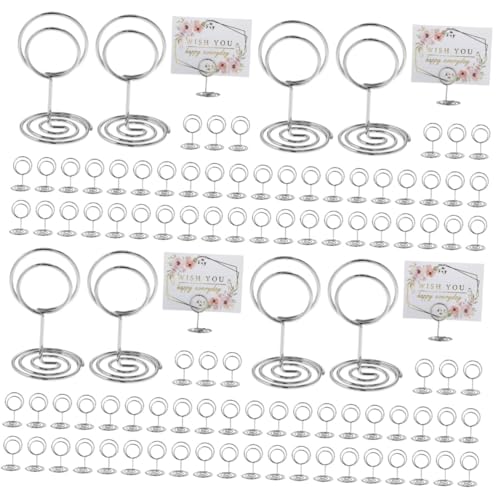 OUNONA 4 Sätze Tischkartenhalter Aus Stabiler Platzkartenhalter Für Hochzeiten Partys Und Veranstaltungen Design Für Fotos Und Notizen Runde Form Langlebig Und Einfach Zu 50 Stück * 4 OUNONA 4 Sätze Tischkartenhalter Aus Stabiler Platzkartenhalter Für Hochzeiten Partys Und Veranstaltungen Design Für Fotos Und Notizen Runde Form Langlebig Und Einfach Zu 50 Stück * 4 von OUNONA