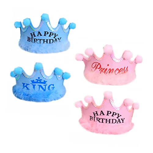 OUNONA 4 Stück Geburtstagsparty Hüte Errötendes Rosa Rosa Haube Klassenzimmer Geburtstagskronen Pastellfarbene Partyhüte Kinderstil Partykrone Unabhängigkeitstag OUNONA 4 Stück Geburtstagsparty Hüte Errötendes Rosa Rosa Haube Klassenzimmer Geburtstagskronen Pastellfarbene Partyhüte Kinderstil Partykrone Unabhängigkeitstag von OUNONA