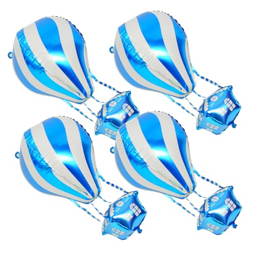 OUNONA 4 Stück Heizballon heißluftballon luftballons Partyzubehör für Flugzeuge Partyballon Reise-Party-Ballons Ballons Geburtstagsfeier Folienballons für Helium Aluminiumfolie Blue OUNONA 4 Stück Heizballon heißluftballon luftballons Partyzubehör für Flugzeuge Partyballon Reise-Party-Ballons Ballons Geburtstagsfeier Folienballons für Helium Aluminiumfolie Blue von OUNONA
