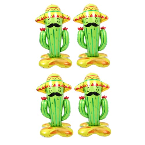 OUNONA 4 Stück Kaktus Ballon Luftballons hoch tropisch Partyballons Dekorationen Kaktusdekorationen für Party Kaktus-Partydekoration kreative Folienballons Aluminiumfolie Grün OUNONA 4 Stück Kaktus Ballon Luftballons hoch tropisch Partyballons Dekorationen Kaktusdekorationen für Party Kaktus-Partydekoration kreative Folienballons Aluminiumfolie Grün von OUNONA