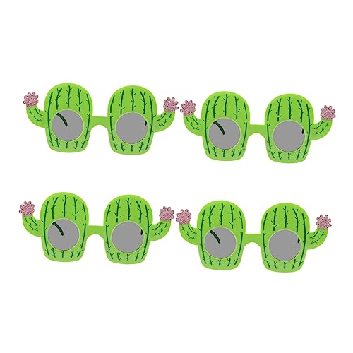 OUNONA 4 Stück Kreative Partybrille Lustige Sonnenbrillen für Unvergessliche Feiern Foto Requisiten für Geburtstagsfeiern Sommerpartys und Halloween aus Hochwertigem Gefertigt von OUNONA