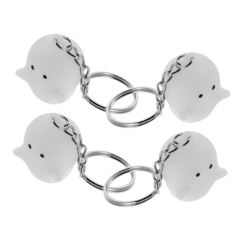 OUNONA 4 Stück Leuchtende Schlüsselanhänger Nachtlicht Anhänger für Taschen und Schlüssel Niedliche Kleine Anhänger mit Glow in The Dark als Halloween und Partytasche Charms von OUNONA