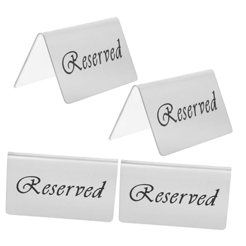 OUNONA 4 Stück Reserviert Tischschilder Doppelseitige Platzkarten für Hochzeiten Partys Restaurants und Cafés Praktische Tischdekoration für Besondere Anlässe OUNONA 4 Stück Reserviert Tischschilder Doppelseitige Platzkarten für Hochzeiten Partys Restaurants und Cafés Praktische Tischdekoration für Besondere Anlässe von OUNONA