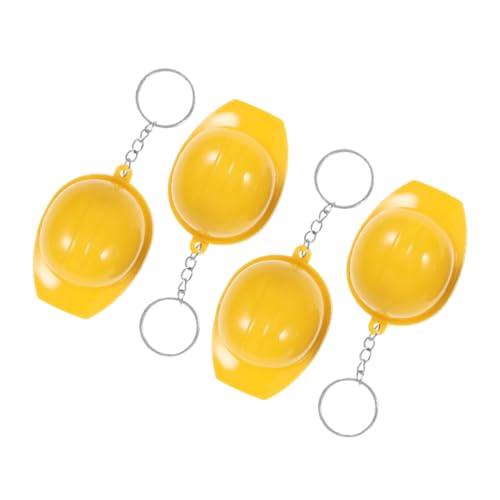 OUNONA 4 Stück Schutzhelm-Schlüsselanhänger LED Bau-Flaschenöffner-Schlüsselanhänger Form Kappe Miniatur-Bauhut Partygeschenke für Teenager Schlüsselanhänger Masse Plastik Gelb OUNONA 4 Stück Schutzhelm-Schlüsselanhänger LED Bau-Flaschenöffner-Schlüsselanhänger Form Kappe Miniatur-Bauhut Partygeschenke für Teenager Schlüsselanhänger Masse Plastik Gelb von OUNONA
