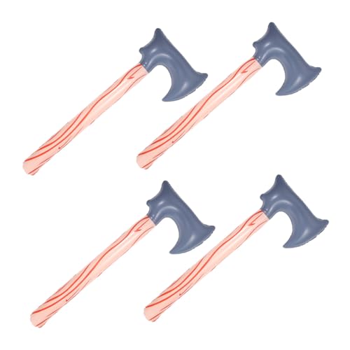 OUNONA 4 Stück Teiliges Aufblasbares Wildmann-axt- Leichte Pvc-partydekoration Realistische Requisite für Cosplay Karneval Outdoor-feiern und Wasserspaß von OUNONA