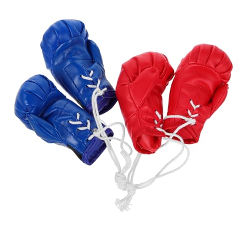 OUNONA 4 Stück Teiliges Mini Boxhandschuh Rot und Blau Realistische Box Dekoration für Auto und Puppenhaus Tragbare Box Accessoires für Party und Heimdekoration OUNONA 4 Stück Teiliges Mini Boxhandschuh Rot und Blau Realistische Box Dekoration für Auto und Puppenhaus Tragbare Box Accessoires für Party und Heimdekoration von OUNONA