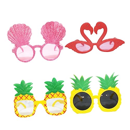 OUNONA 4 Stück Teiliges Partybrillen Flamingo Ananas Bedruckte Ananas Meerjungfrau Leichte Stabile Foto Requisiten für Erwachsene Originelle Partydekoration OUNONA 4 Stück Teiliges Partybrillen Flamingo Ananas Bedruckte Ananas Meerjungfrau Leichte Stabile Foto Requisiten für Erwachsene Originelle Partydekoration von OUNONA