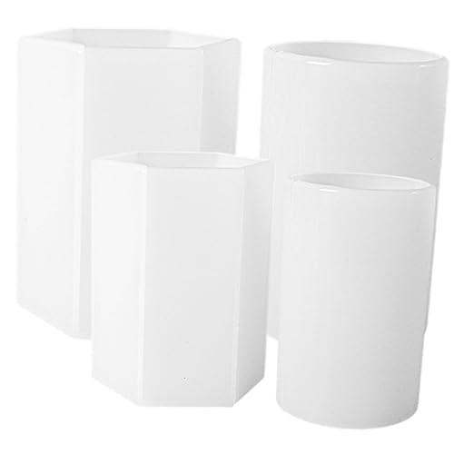 OUNONA 4 Stück Teiliges Silikon Kerzenform Flexibel Gießformen für DIY Kerzenherstellung Große und Kleine Sechseckige und Zylindrische Formen für Kreative Bastelprojekte und Duftkerzen OUNONA 4 Stück Teiliges Silikon Kerzenform Flexibel Gießformen für DIY Kerzenherstellung Große und Kleine Sechseckige und Zylindrische Formen für Kreative Bastelprojekte und Duftkerzen von OUNONA