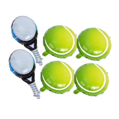OUNONA 4 Stück Tennisballon Luftballons Dekorationen Blau Königlich Aufdecken Thema Rosa Form Party Farben Sport Weiß Für Glücklich Umwerben -ballons Gurkenballon Aluminiumfolie OUNONA 4 Stück Tennisballon Luftballons Dekorationen Blau Königlich Aufdecken Thema Rosa Form Party Farben Sport Weiß Für Glücklich Umwerben -ballons Gurkenballon Aluminiumfolie von OUNONA