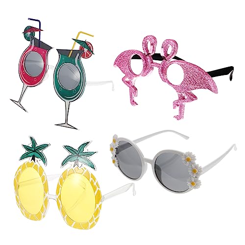 OUNONA 4 Stück party dekoration gläser überdimensioniert tropisch für modische Fotobrille Mädchen einzigartige Brillen Fotografie -Requisite kreative Brillen Plastik OUNONA 4 Stück party dekoration gläser überdimensioniert tropisch für modische Fotobrille Mädchen einzigartige Brillen Fotografie -Requisite kreative Brillen Plastik von OUNONA