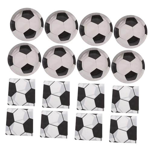 OUNONA 40 Stück Fußball-Partygeschirr Fußballteller und Servietten Fußball-Kuchenteller Football Party Tabelle Fußball-Partyteller Fußball-Partyservietten Fußballplatten OUNONA 40 Stück Fußball-Partygeschirr Fußballteller und Servietten Fußball-Kuchenteller Football Party Tabelle Fußball-Partyteller Fußball-Partyservietten Fußballplatten von OUNONA