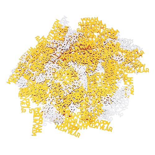OUNONA 450 Stück Plastik Konfetti Year Party Dekoration Mix Gold Silber Langlebiges Streukonfetti für Festliche für Neujahrsfeier Geburtstags und Weihnachtsdeko OUNONA 450 Stück Plastik Konfetti Year Party Dekoration Mix Gold Silber Langlebiges Streukonfetti für Festliche für Neujahrsfeier Geburtstags und Weihnachtsdeko von OUNONA