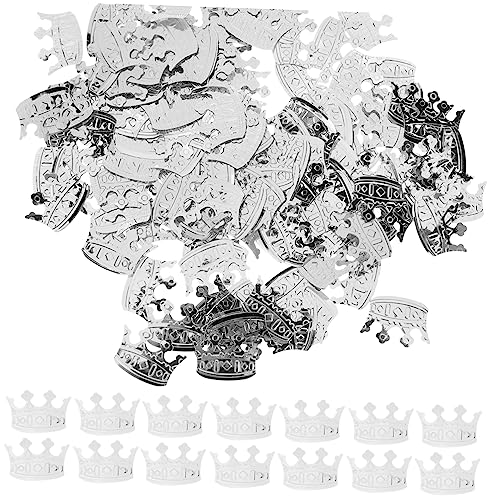 OUNONA 4Er-Packung Silberne Konfetti Krone Tischdeko für Hochzeiten Geburtstagsfeiern und Babypartys Glitzer Konfetti für Festliche Anlässe Geruchlos für Fröhliche OUNONA 4Er-Packung Silberne Konfetti Krone Tischdeko für Hochzeiten Geburtstagsfeiern und Babypartys Glitzer Konfetti für Festliche Anlässe Geruchlos für Fröhliche von OUNONA