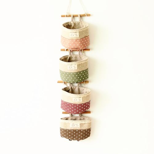 OUNONA 4StückHängeorganizer Organizer Wand Organizer, Leinen Spitze Organizer mit 4 stufiger Hängekorb aus Baumwollseil gewebt, Hängende Tasche Aufbewahrungstasche für Schlafzimmer,Wohnzimmer (Leinen) OUNONA 4StückHängeorganizer Organizer Wand Organizer, Leinen Spitze Organizer mit 4 stufiger Hängekorb aus Baumwollseil gewebt, Hängende Tasche Aufbewahrungstasche für Schlafzimmer,Wohnzimmer (Leinen) von OUNONA